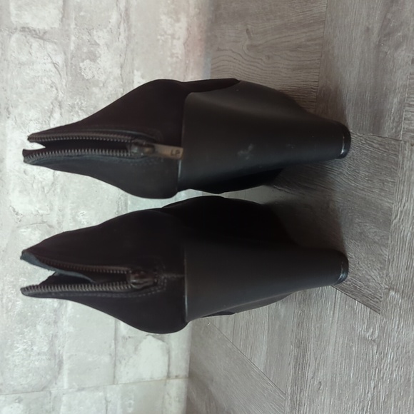 Leoffler Randall Nubuck Leather Platform Wedge Bootie - Picture 5 of 14